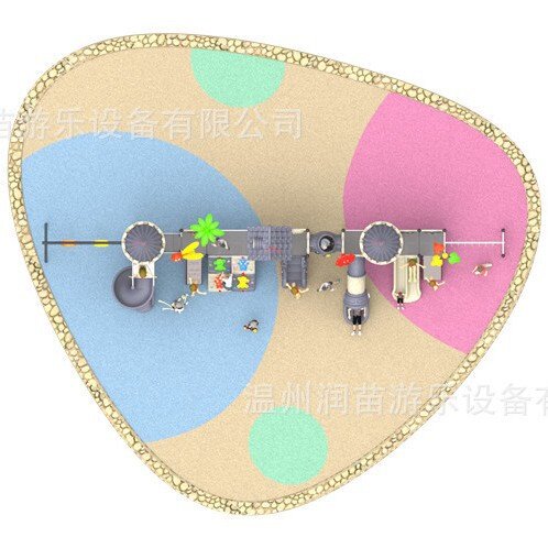 户外大型滑梯组合室外商场游乐场水上乐园儿童幼儿园滑滑梯W76