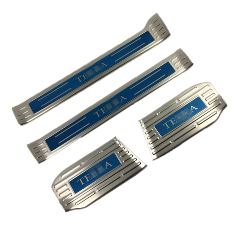 18款途达不锈钢门槛装饰条 迎宾踏板 18途达门槛条踏板改装