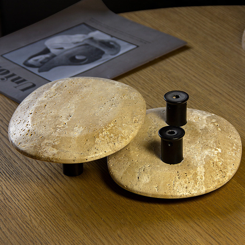20cm*16cm椭圆洞石双孔门拉手
