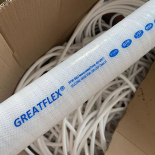 GREATFLEX白色耐高温卫生级夹布钢丝硅胶管内径供应商FP30