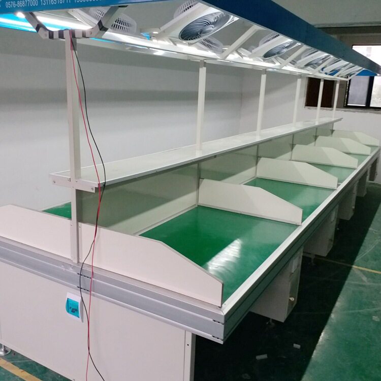 可定制五金锁具裝配I工作台 工厂工作操作台 车间维修装配工作桌图片