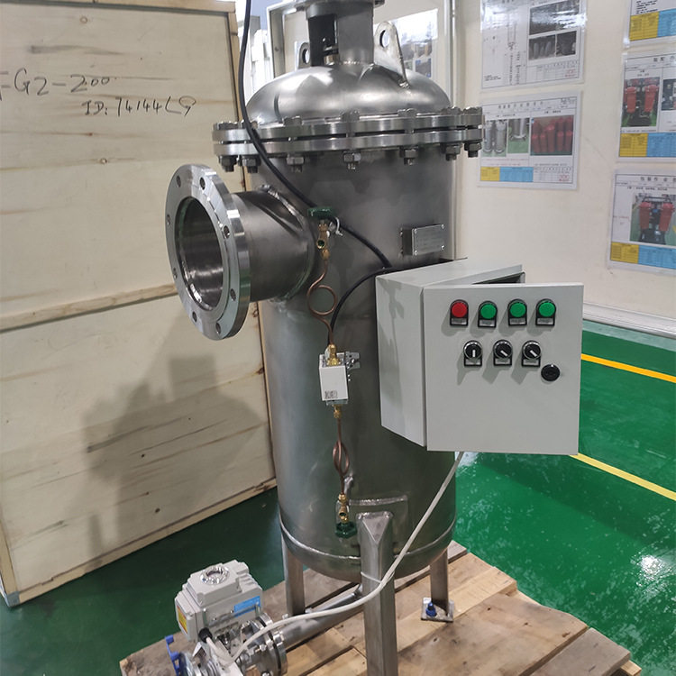 在线自动清洗白水过滤器 电动刷式过滤器 厂家现货