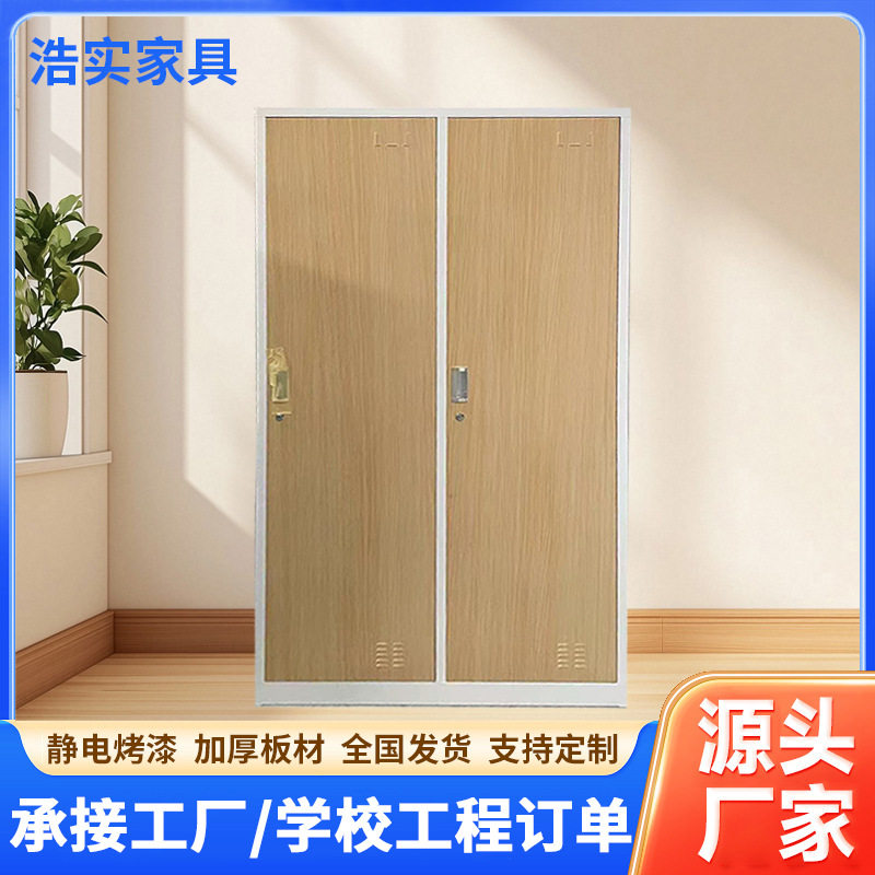 钢制木纹更衣柜宿舍收纳档案