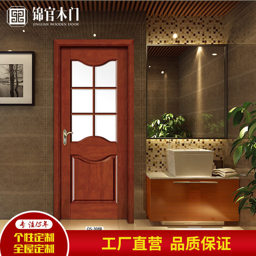 成都供应欧式室内实木推拉门 轻奢烤漆木门制作 简约实木平开门