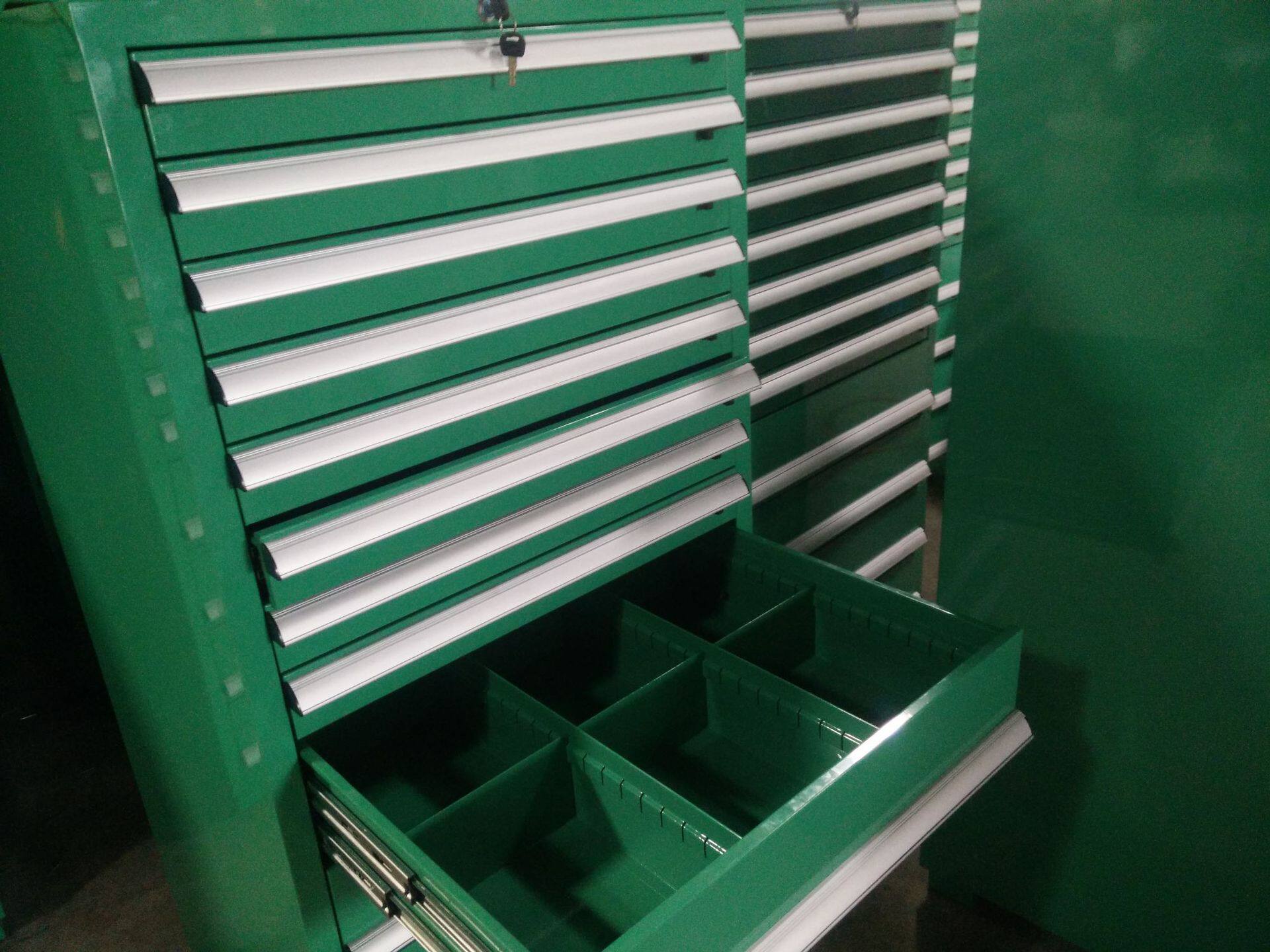 厂家直销重型车间工具柜多抽屉带隔板带脚轮零件柜工具柜订置