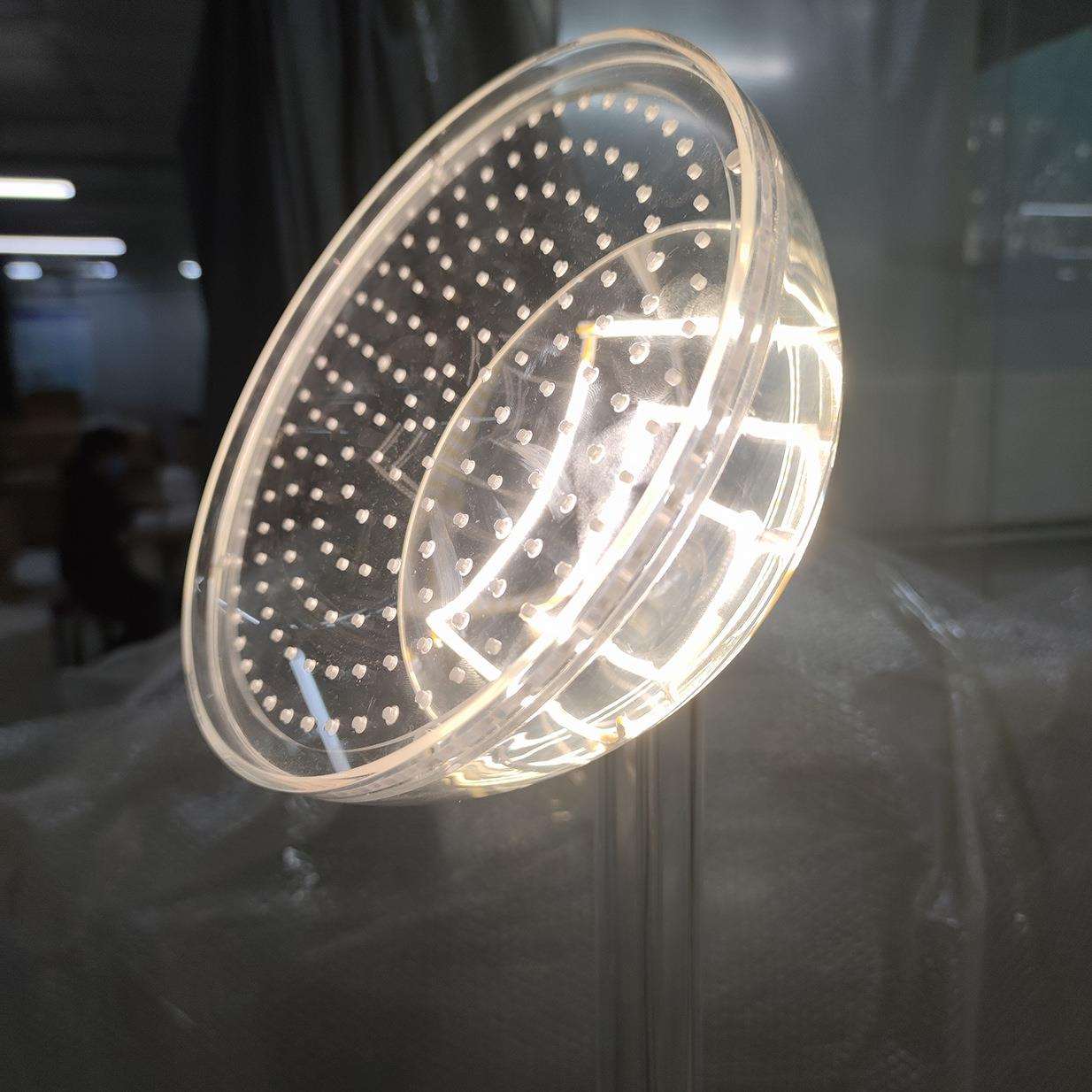 透明发光亚克力装饰道具多孔有机玻璃花型展示灯箱展会布景装置