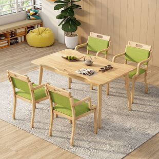 老化餐桌椅实木老年椅子养老院组合敬老院康养家具机构老年公寓桌