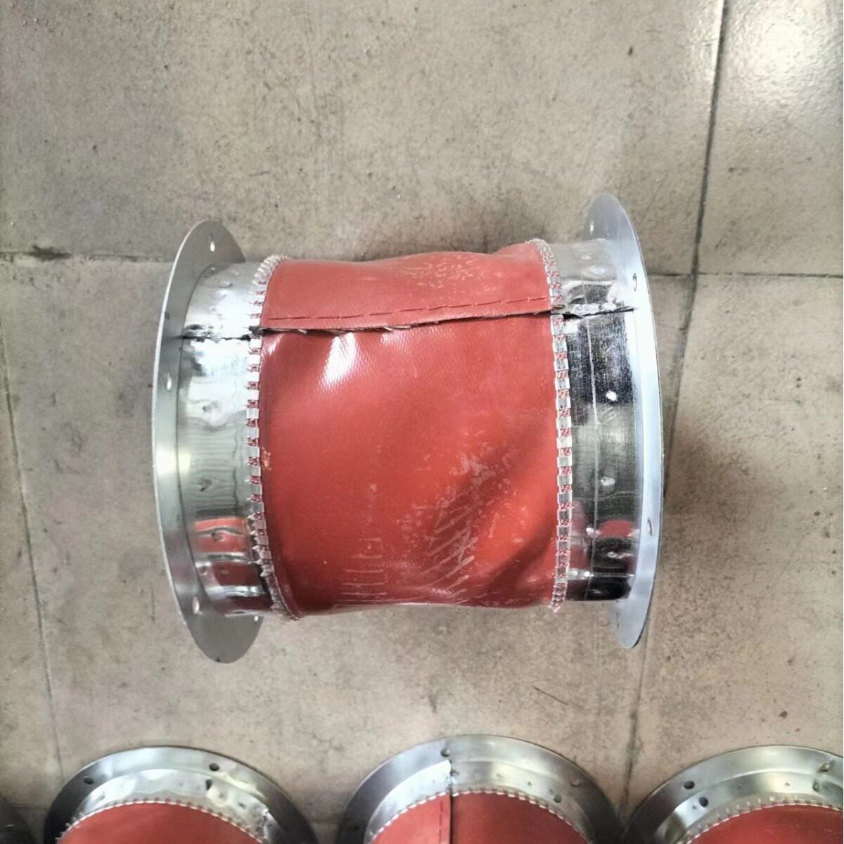厂家批发圆形不锈钢风机软连接风软连接 排气管硅胶布帆布 软连接