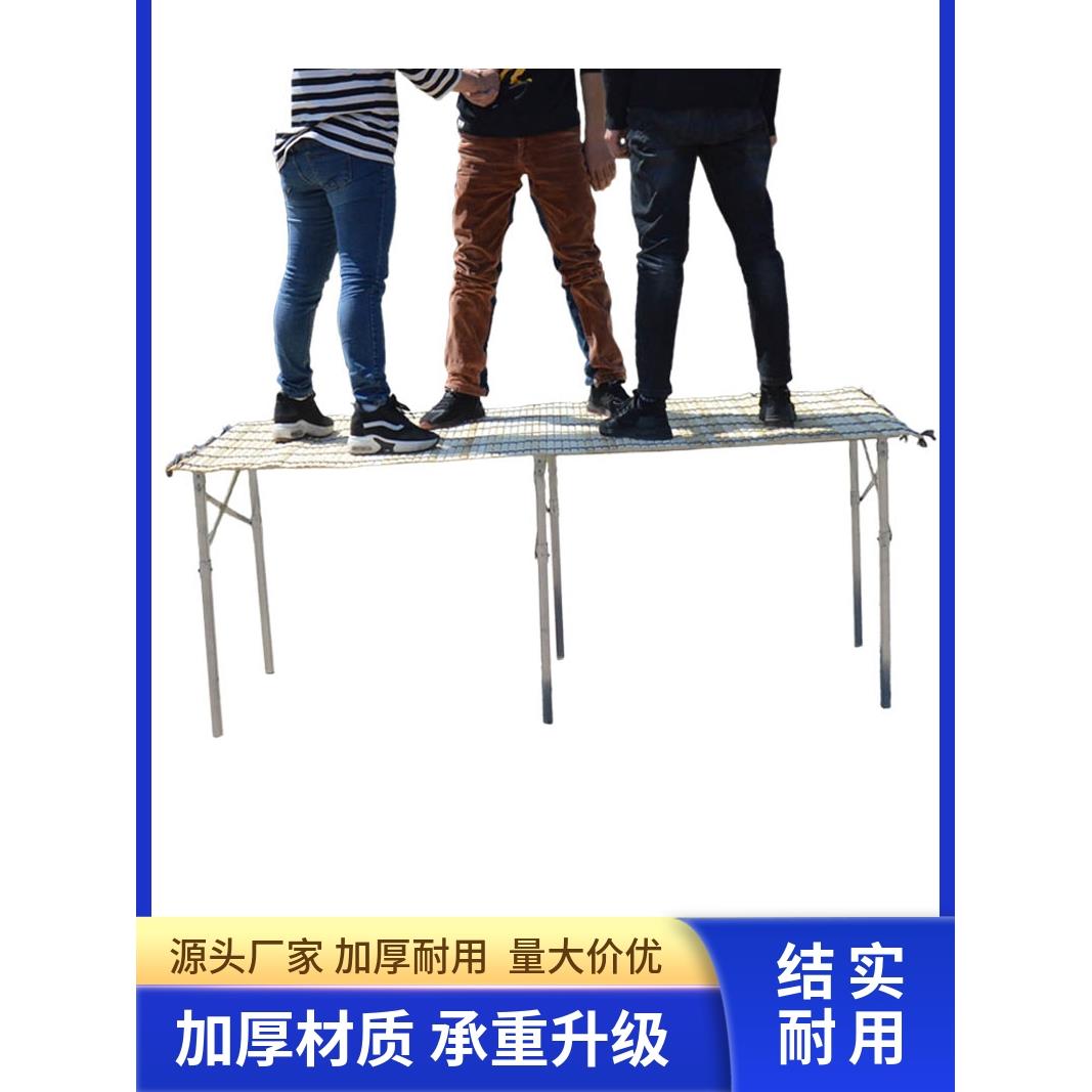 夜市地摊桌子架子摆货架摆摊竹席摆摊伸缩架水果可折叠展示架