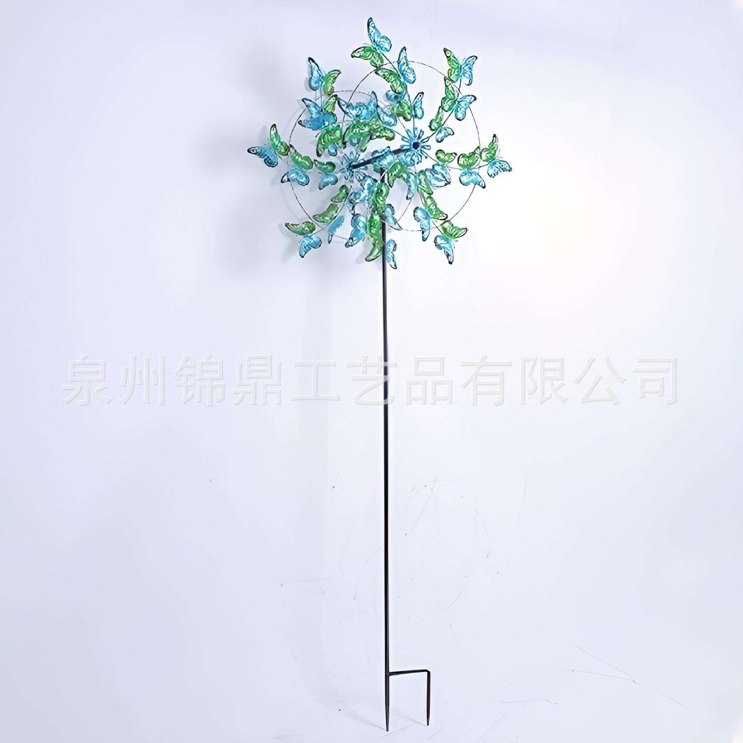 北欧户外花园别墅院子装饰庭院创意铁艺风车园艺景观旋转摆件