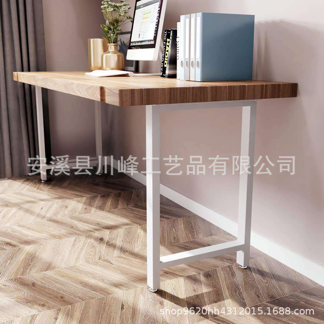桌脚架支架金属铁艺餐吧台通用黑办公电脑书桌桌脚台几可调节