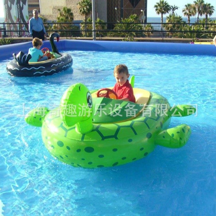 水上遥控版电动碰碰船 儿童玩具游乐设备户外大型广场充气碰碰船