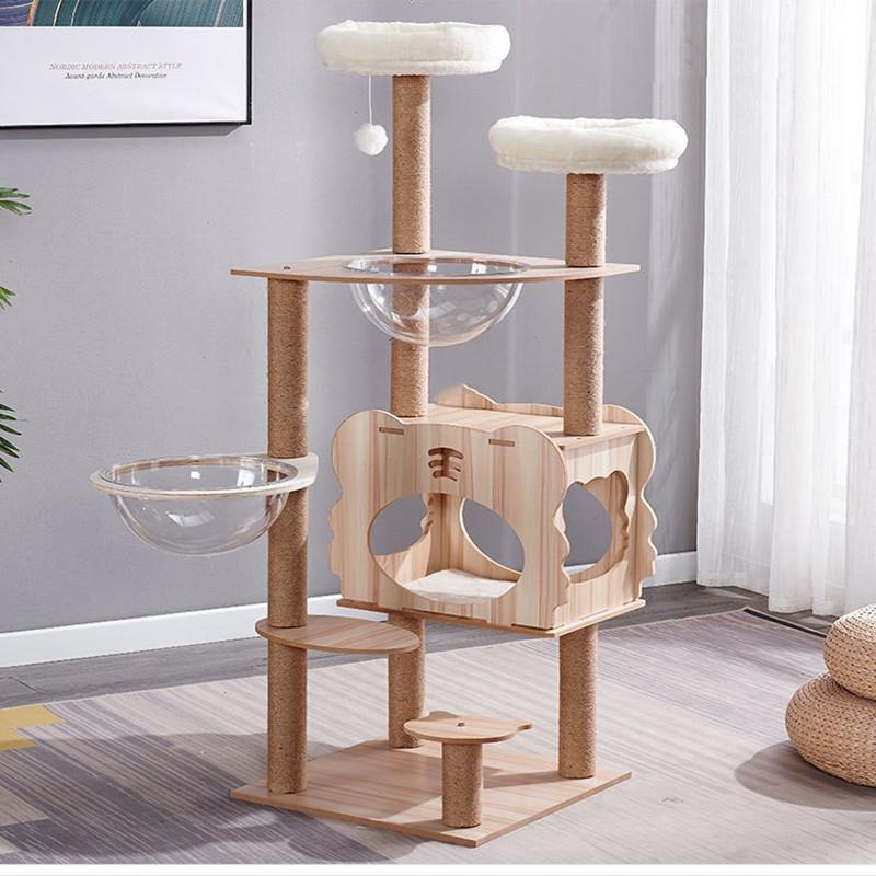 猫爬架猫窝一体式舱猫架子四季猫屋猫别墅一体多层猫树猫抓柱