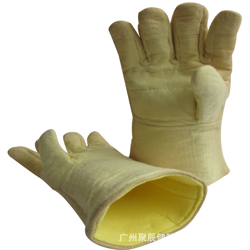 友盟AP-5500黄色耐高温手套 550度隔热手套 工业锅炉防护手套批发
