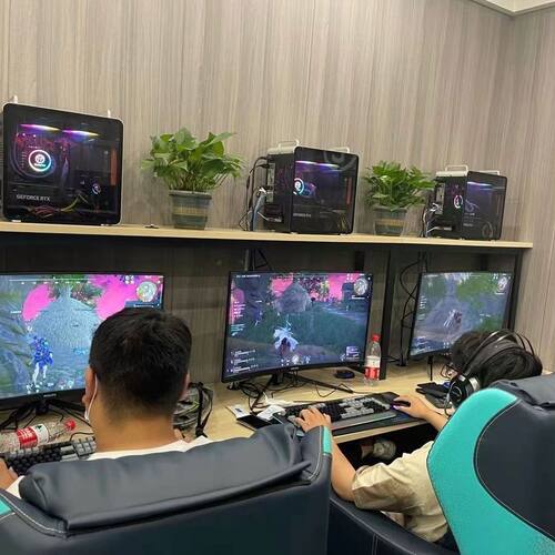 网咖风冷机箱桌椅上下层水冷