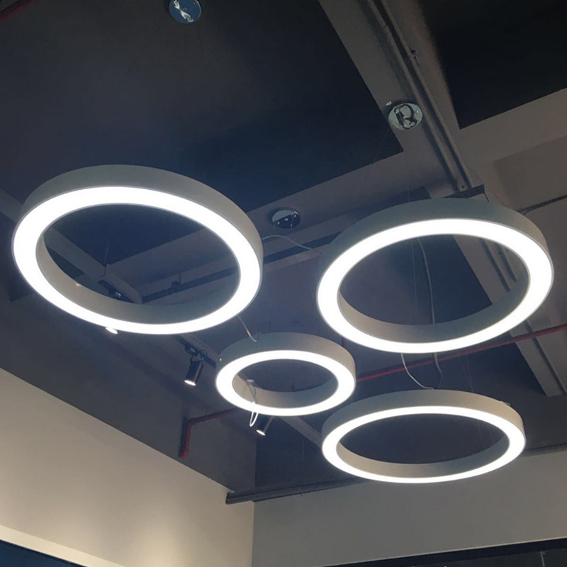 LED圆环吊灯办公室健身房大堂