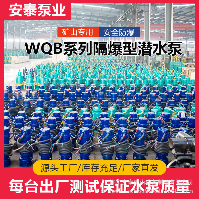安立泰 炼油厂WQB防爆污水泵 地下污水池提升泵 渗滤液提升泵