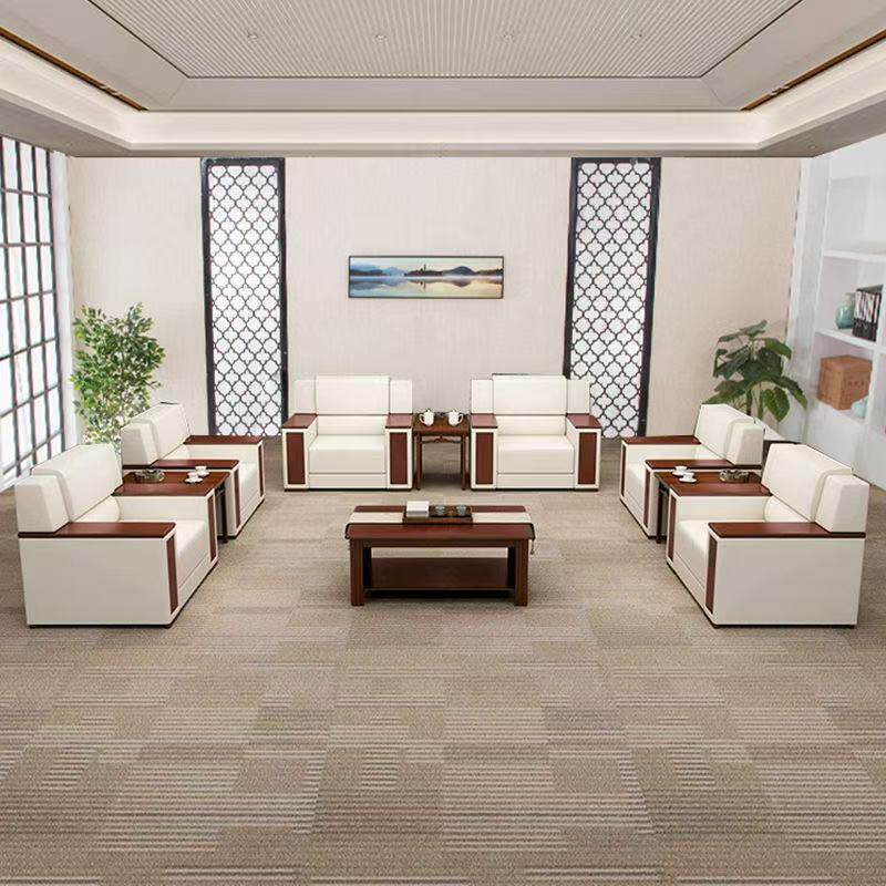 中式接待室贵宾沙发布艺沙发