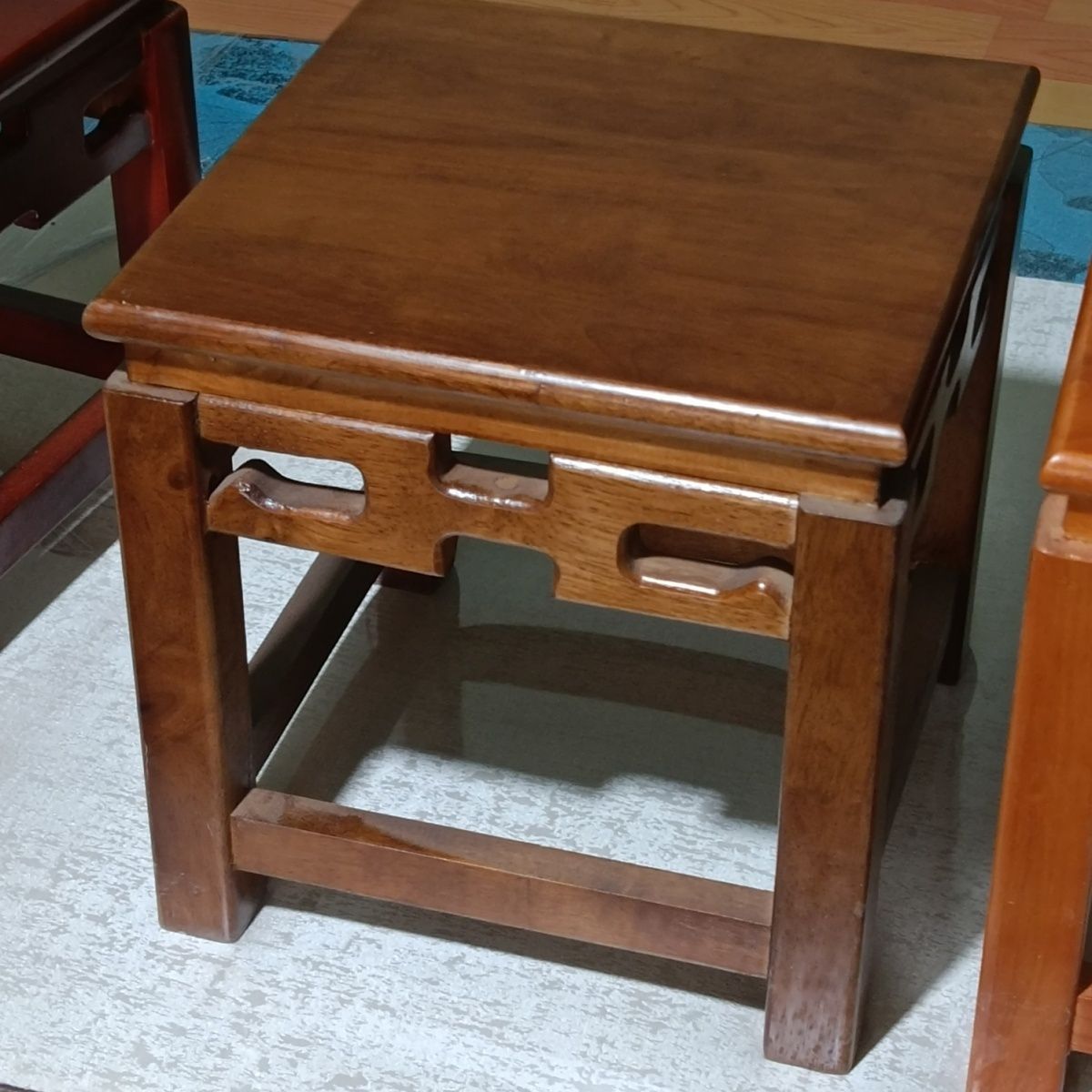 仿古橡木古筝凳长方形