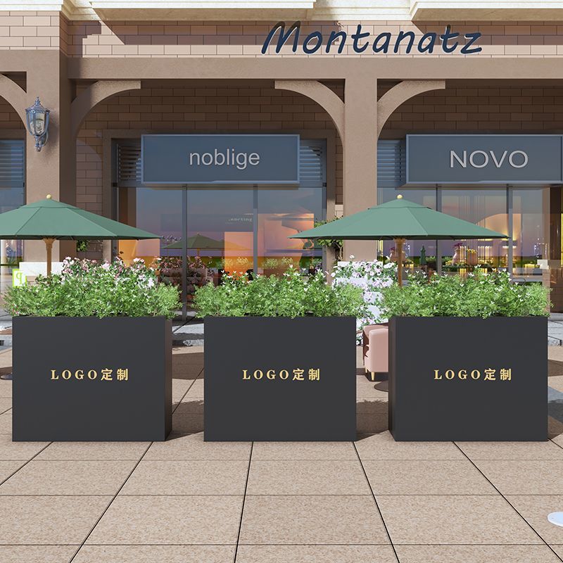 铁艺镀锌花箱隔断围栏户外批发
