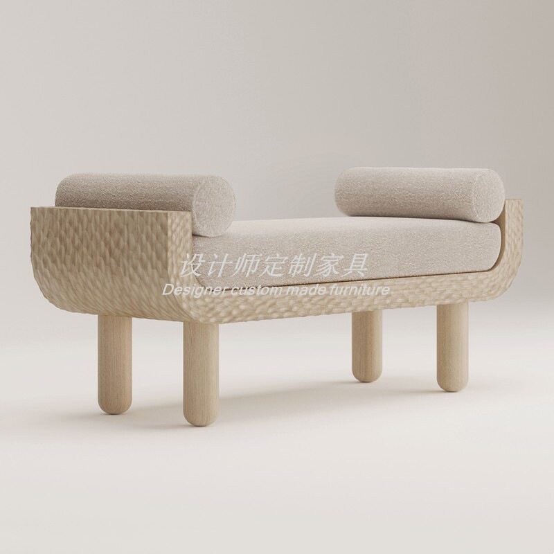 北欧简约实木沙发凳设计师门厅长条凳衣帽间换鞋凳卧室床尾凳长凳