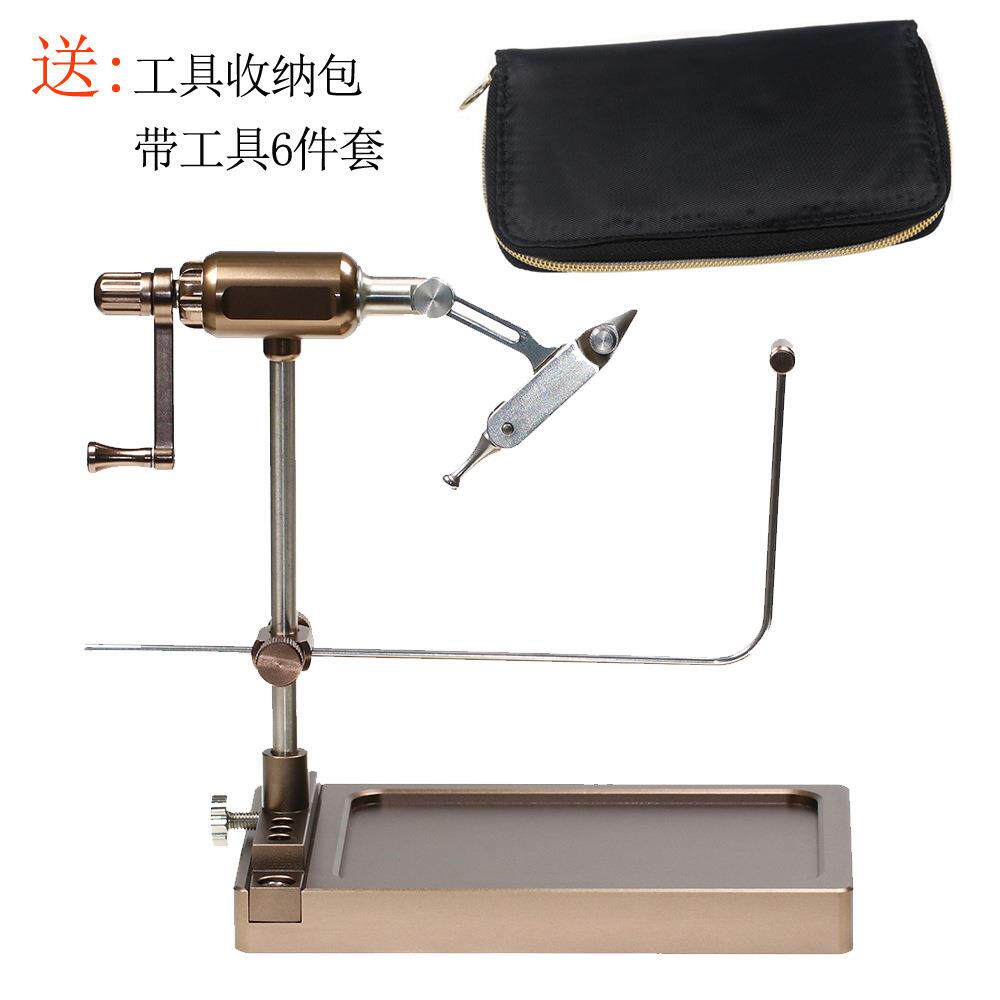 新款升级绑钩台可旋转飞蝇绑制钳工具套装飞蝇毛钩制作工具套装