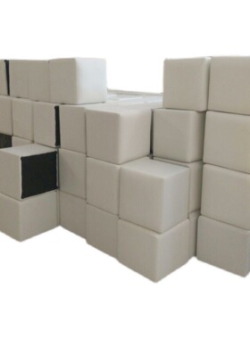 会展车展活动长条白色方凳皮凳沙发软包户外秀单人面包吐司婚礼墩