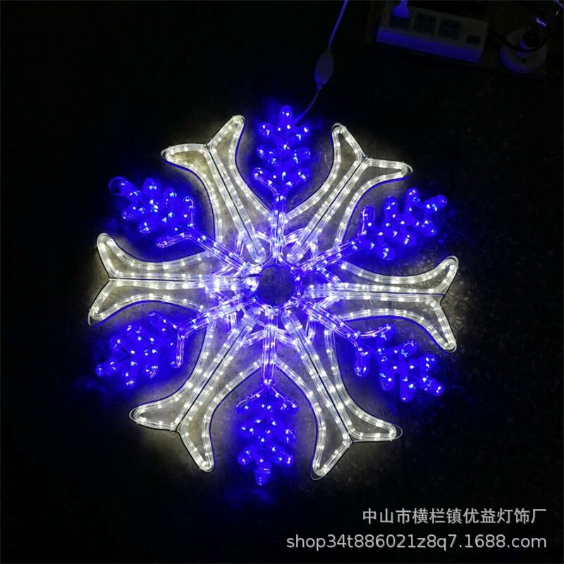 LED雪花造型户外防水装饰灯