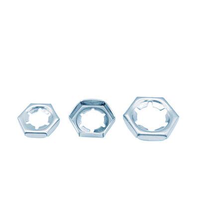 65MN蓝白锌DIN7967扣紧螺母防松逆滑螺丝帽自锁锁紧螺帽 GB805