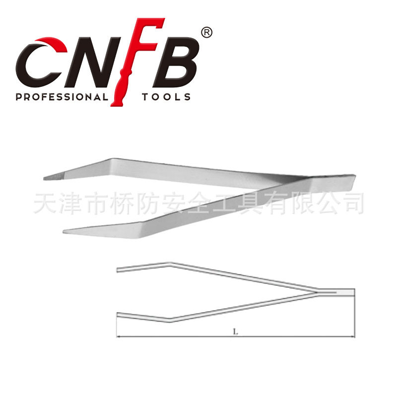 桥防/CNFB304不锈钢镊子防潮耐腐蚀无磁T88308