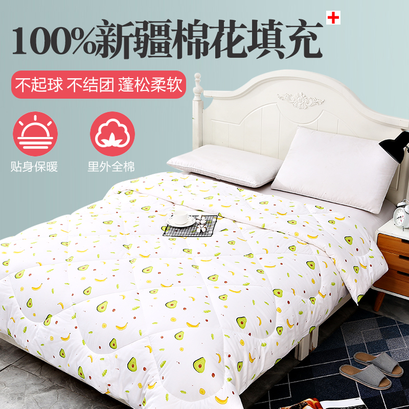 新疆纯棉花被子被芯棉絮双人保暖冬被春秋夏凉被单人全棉垫被褥子