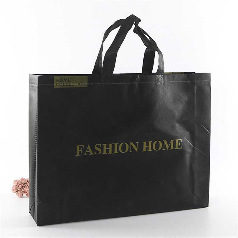 订做logo羽绒服皮草服装店手提礼品包装袋高档覆膜无纺布购物袋