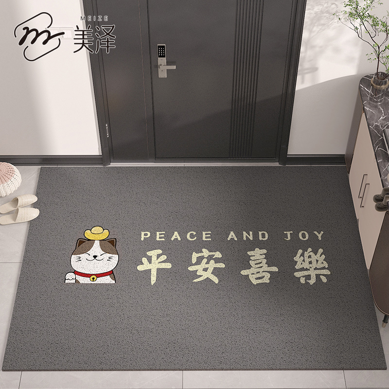 入户门地垫进门门口脚垫玄关2023新款丝圈门垫耐脏除X尘进户门地