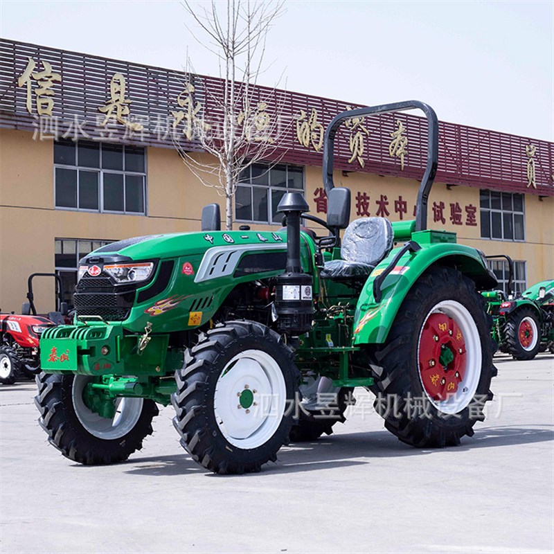 泰鸿904四轮拖拉机 农用大马力国三电喷拖拉机R 带开沟起垄翻转犁