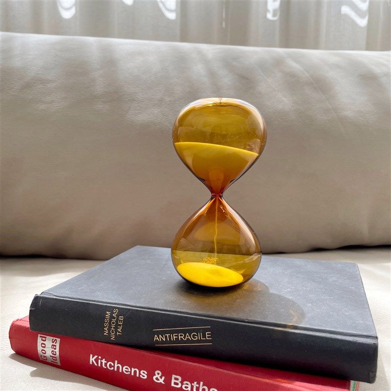 复古焦茶色玻璃沙漏计时器15分钟创意摆件客厅桌面家居装饰品礼物,家居饰品,装饰摆件,淘宝优惠券,粉丝福利购,淘宝优惠卷