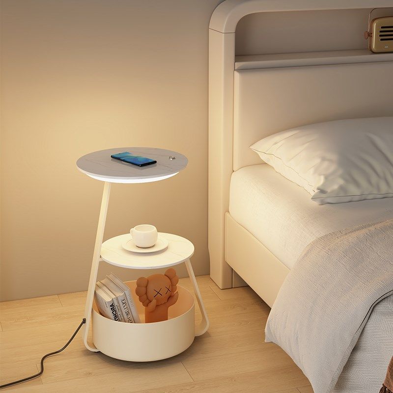 床头柜台灯奶油风沙发边几智能网红设计感卧室氛围灯简约落地灯,家装灯饰光源,装饰落地灯,淘宝优惠券,粉丝福利购,淘宝优惠卷