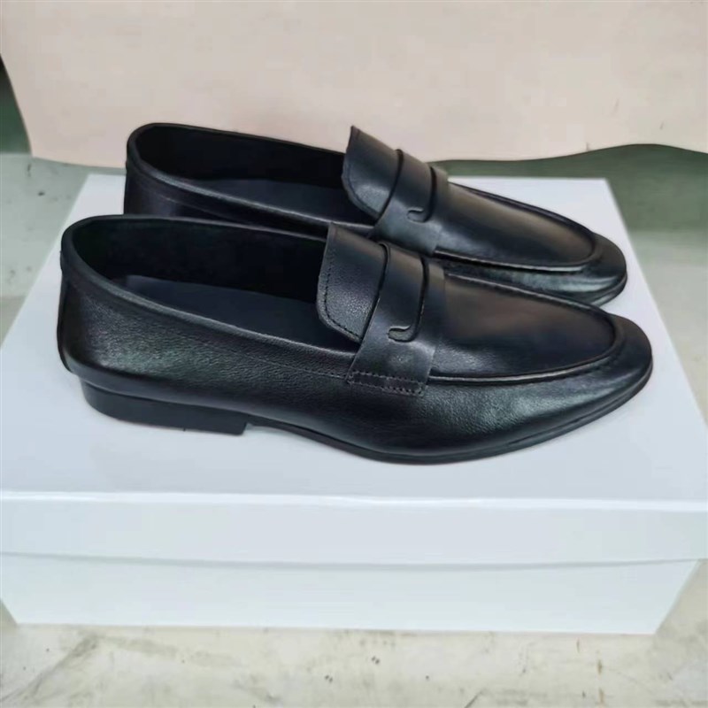 定制舒适休闲透气软底软面头层牛皮男士真皮鞋平底小码鞋大尺码鞋