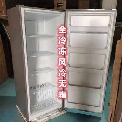 立式超大容量冰柜家用左r右门可调480升风冷无霜立式冷冻柜蛋糕店