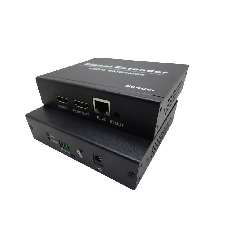 朗恒HDE-200D传输200米HDMI延长器转RJ45传输 支持局域网一发多收
