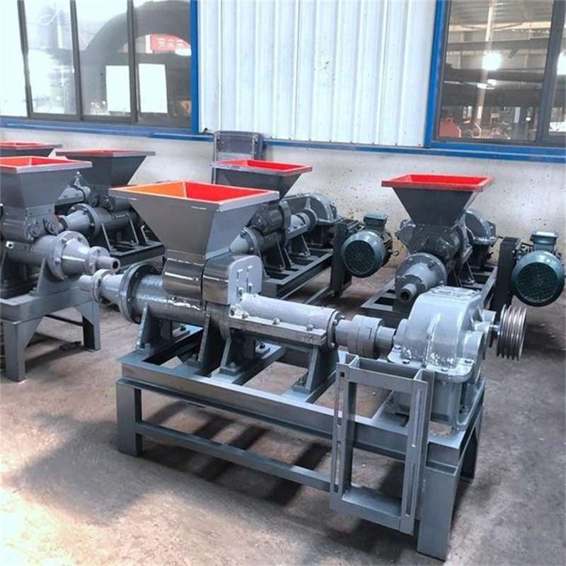 140多功能空心煤棒机冲压式兰炭焦粉制棒机烧烤炭螺旋挤压成型机