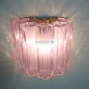 法式中古壁灯设计师客厅过道床头灯新款复古风穆拉诺玻璃壁灯