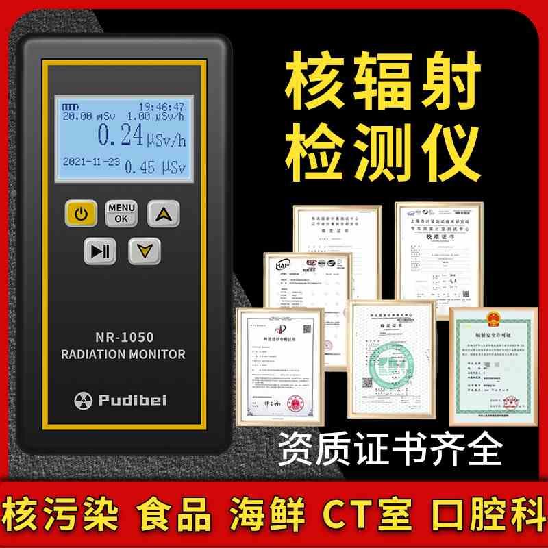 核辐射检测仪放射性核污染海鲜食品家用盖革计数器专业测辐射仪器
