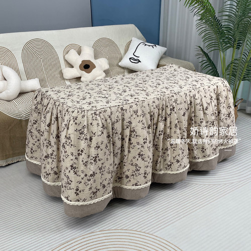 加厚脱胆可拆洗烤火罩长方形取暖桌火被罩取暖茶几罩套电炉被罩