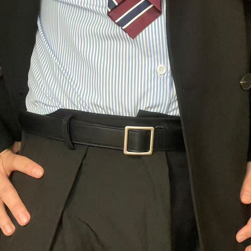Vero Belt男士皮带腰带男款新款裤带无孔设计痞帅通勤韩版个性潮