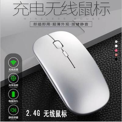 Thin USB Optical Wireless Mouse 2.4G Receiver无线鼠标