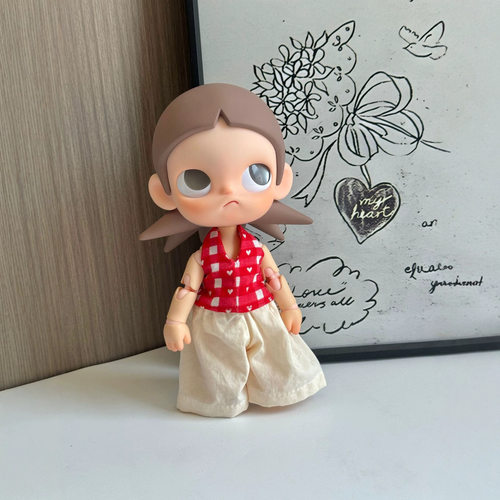 zsiga碎花裙长腿kitty裙子bjd6分背心裙ob24娃衣裙换装娃衣