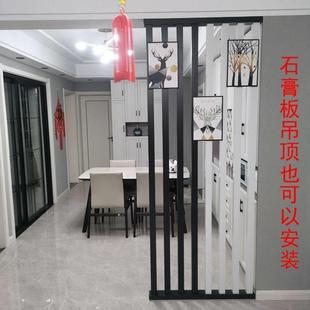 铝合金格栅屏风隔断玄关客厅餐厅玄关镂空装 饰墙房间分隔竖条栏栅