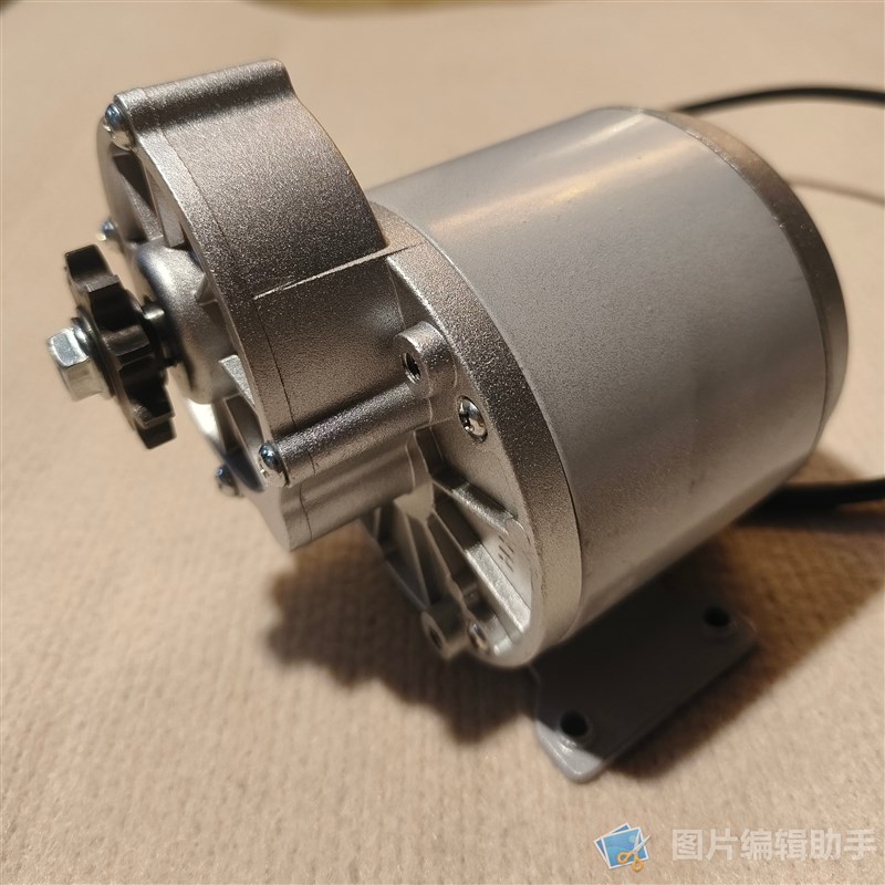 羚鹰 24V36V48nV350W500W无刷电动车减速电机农用机械改装皮带轮