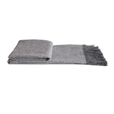 灰色条纹床尾巾搭毯酒店民u宿沙发床上样板间售楼部软装装饰毯定