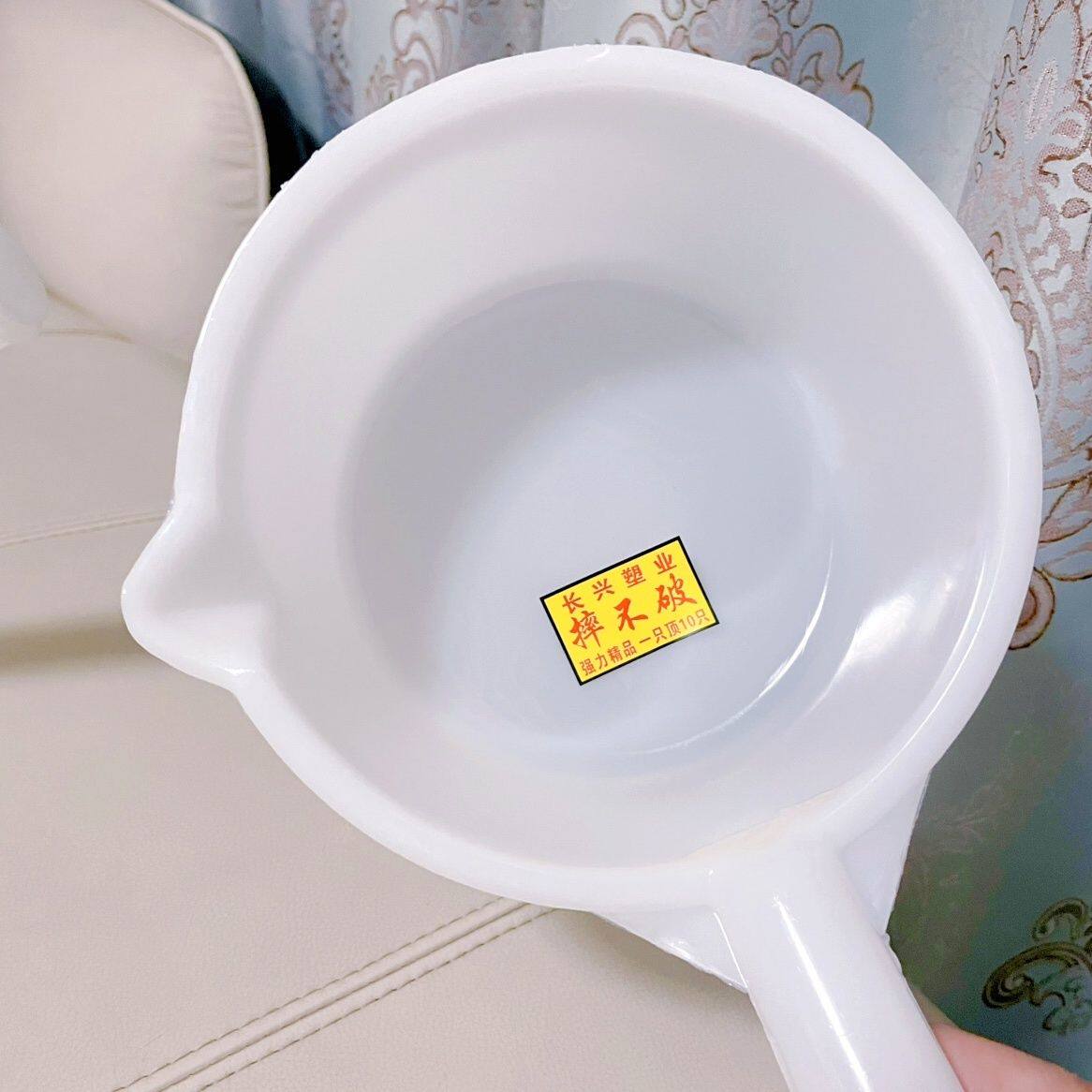 长柄牛筋木棍水瓢熟胶塑料家用厕所浇菜灌溉浇水农用塑料水舀子